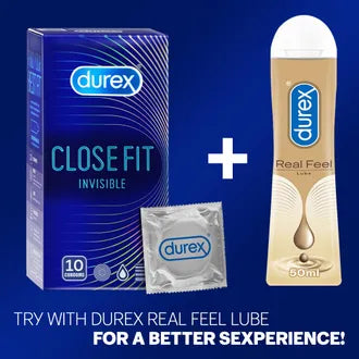 Durex Close Fit Invisible Condoms, 10 Count
