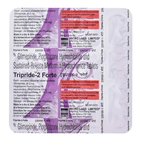 Tripride-2 Forte Tablets 15