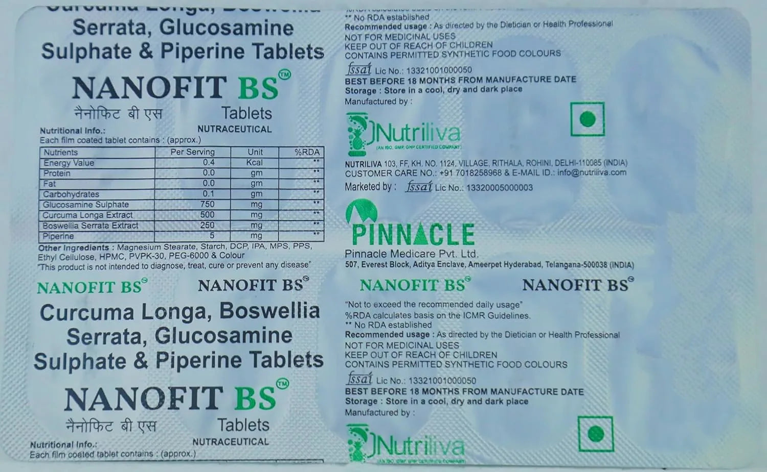 Nanofit Bs Tab 10