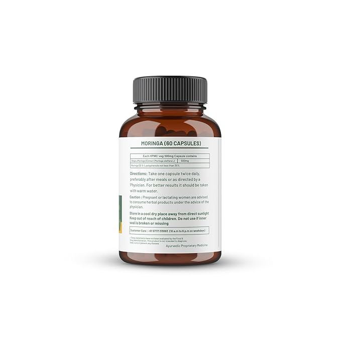 Moringa Capsule 500mg Health Wellnes 60 Capsules