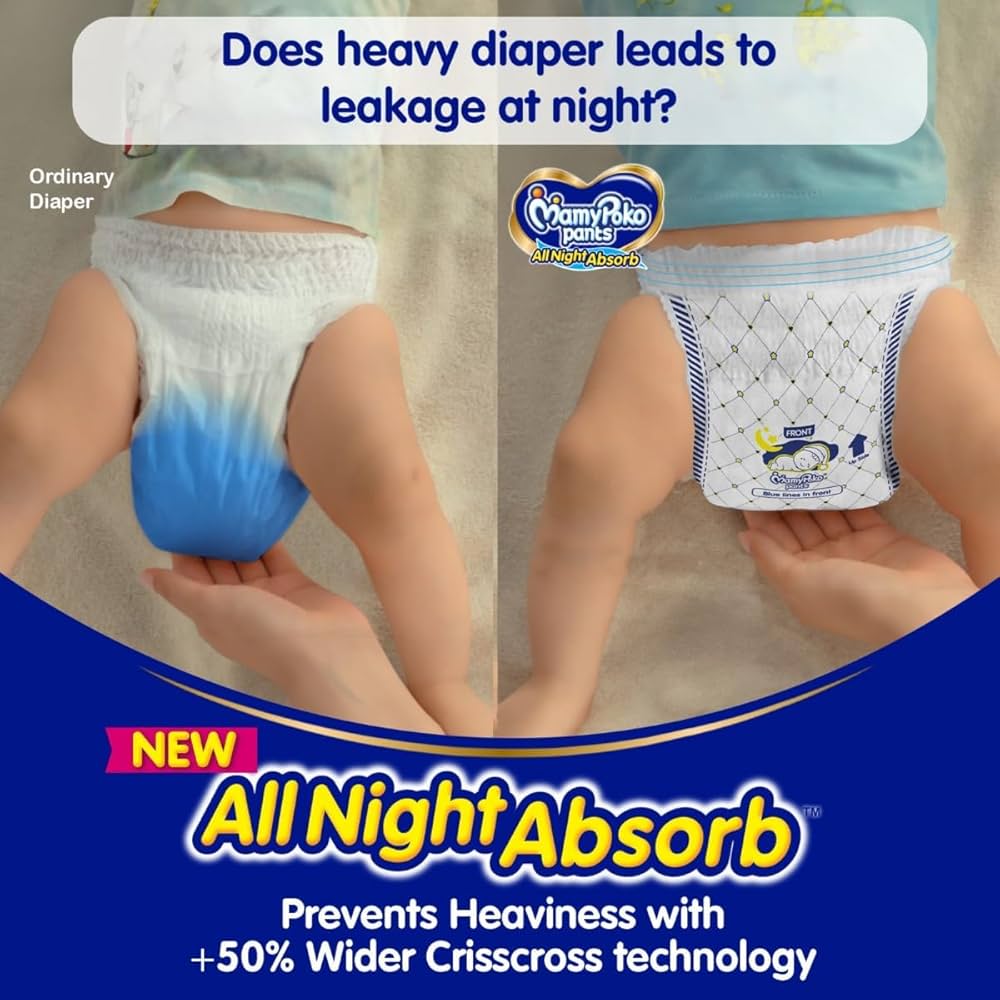 Mamypoko Pants All Night Absorb, Size Xxl, 26 Pants