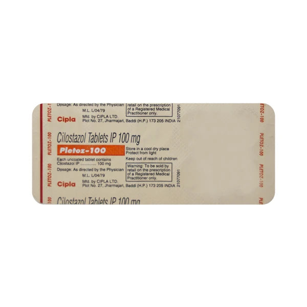 Pletoz 100 Mg Tab
