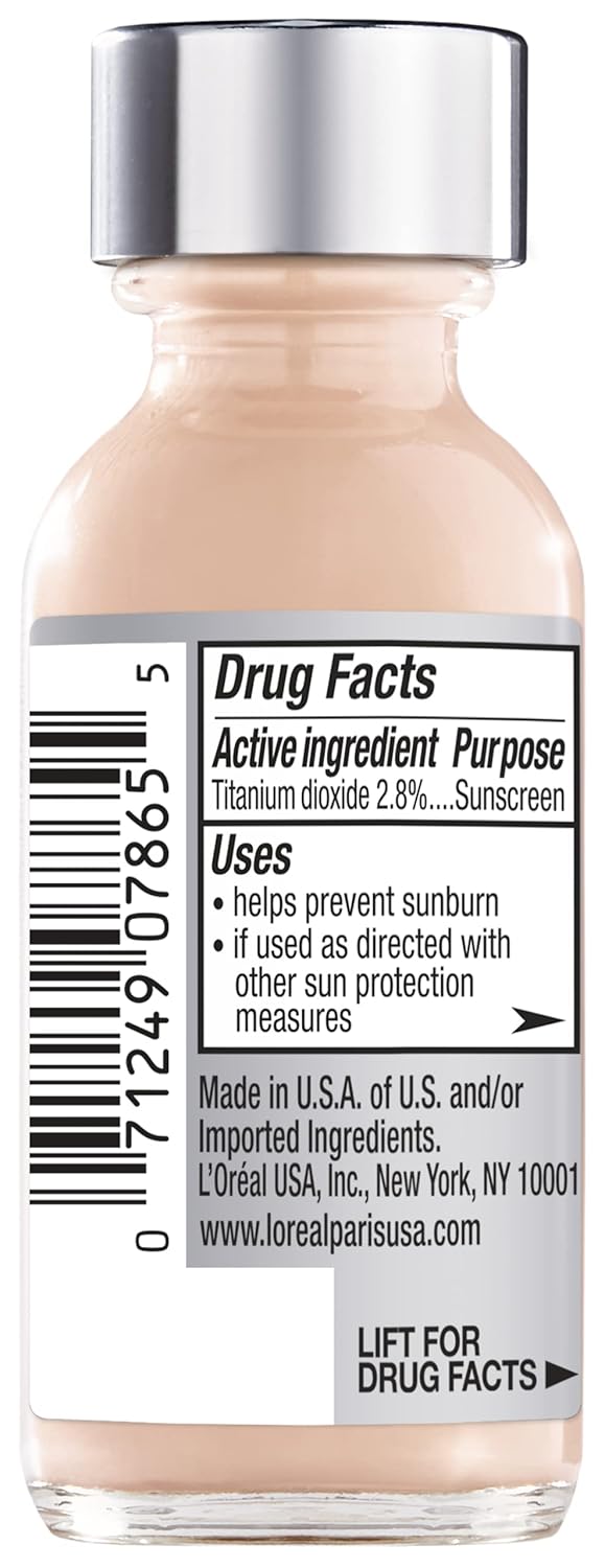 L'Oreal Paris True Match Super-Blendable Makeup, Liquid, Natural Shell Beige, 1 Fl. Oz. 30ml