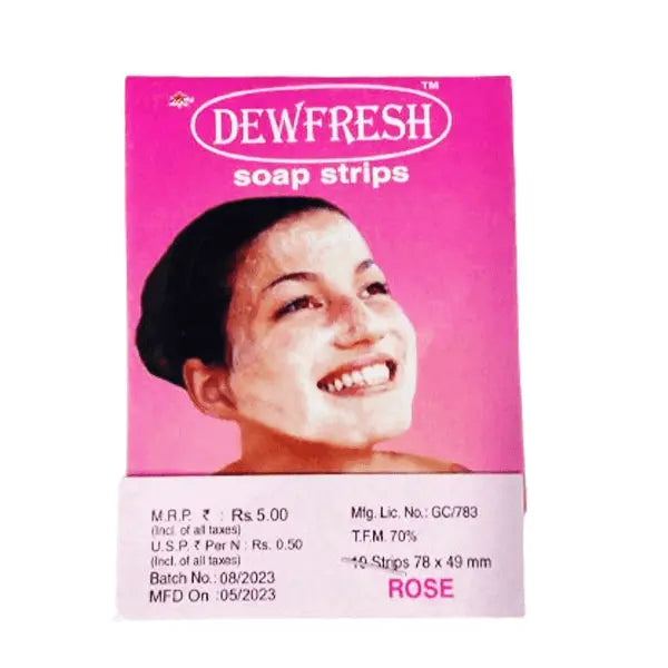 Dewfresh Soap Strips Rose