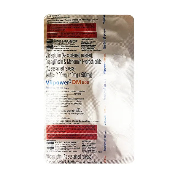 Vilpower Dm 500 Tablet 10