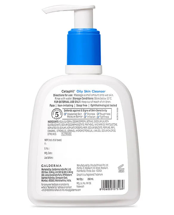 Cetaphil Oily Skin Cleanser 250 Ml