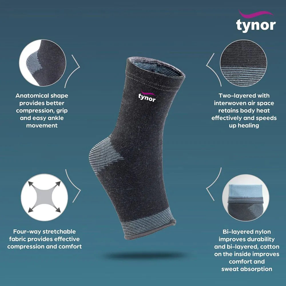 Tynor Anklet Comfeel 1 Pair L