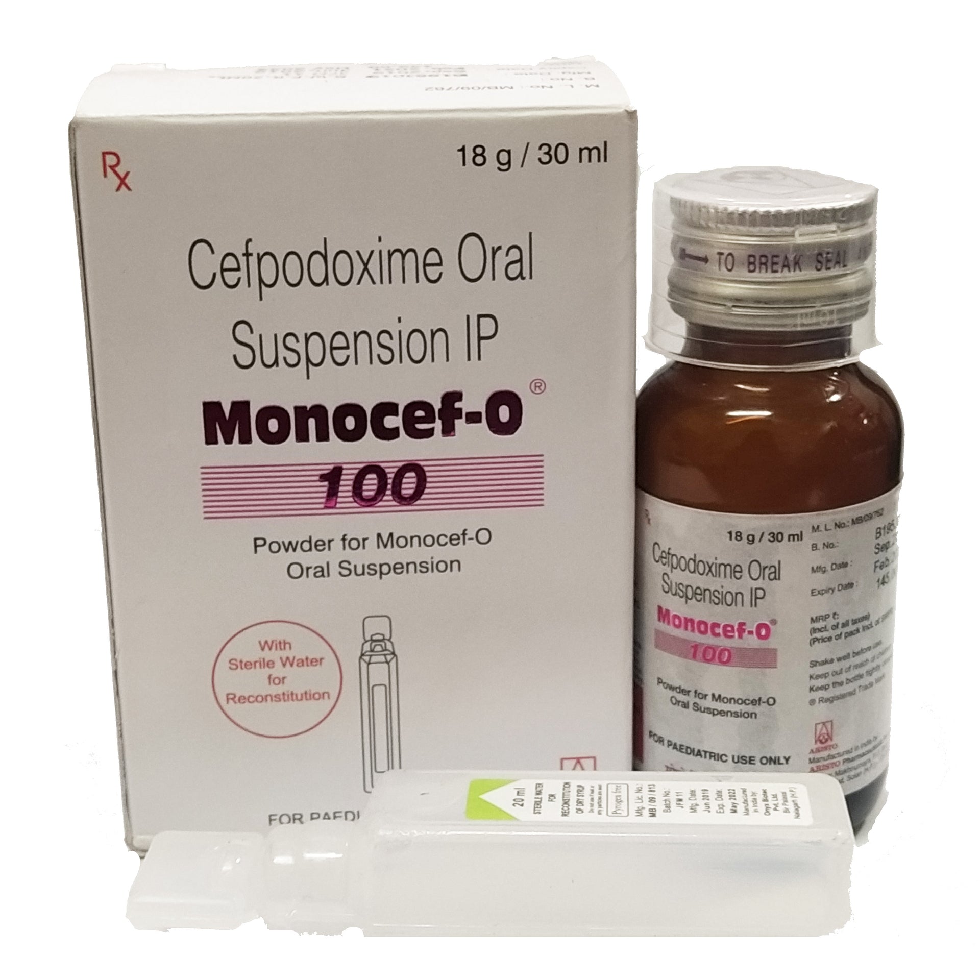 Monocef-O 100mg Dry Syp 30ml