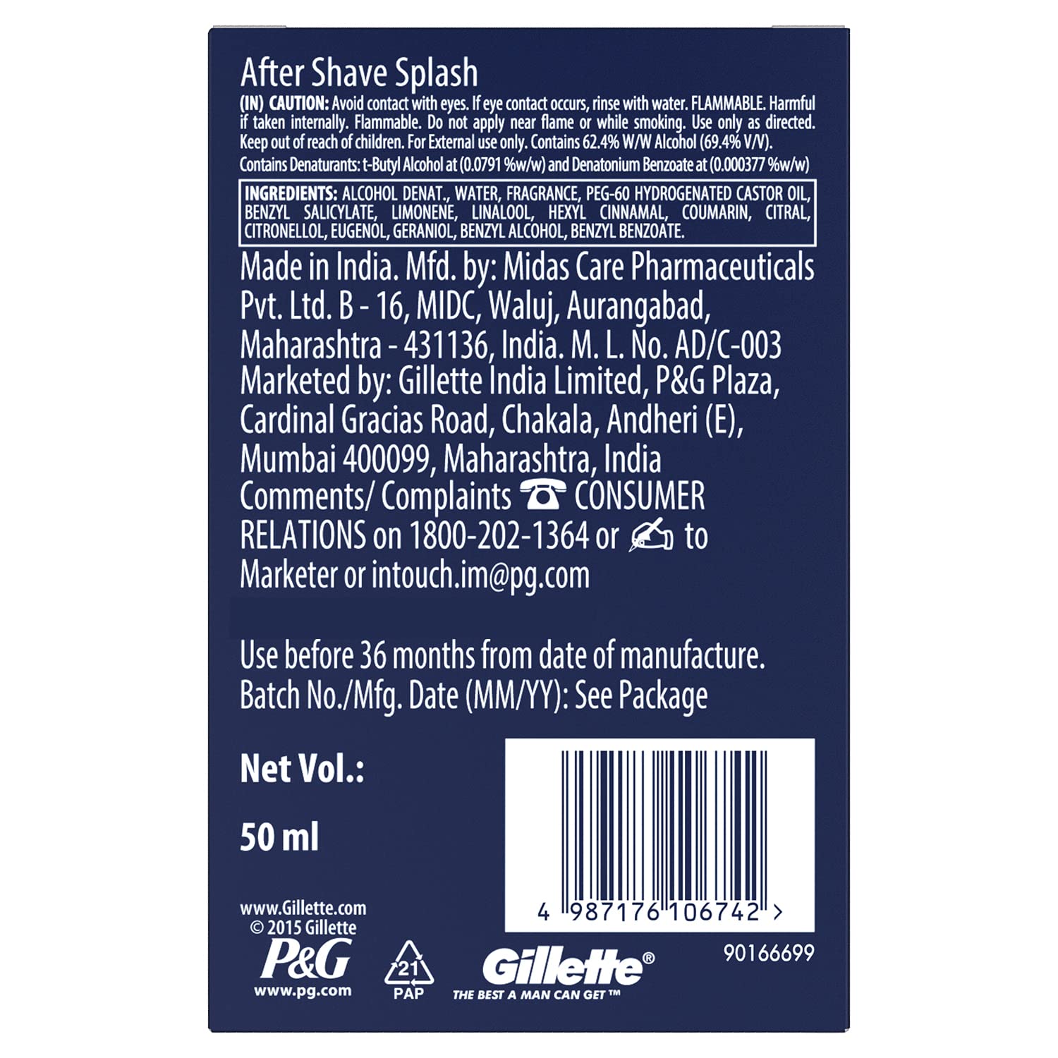 Gillette Refreshing Breeze 50ml