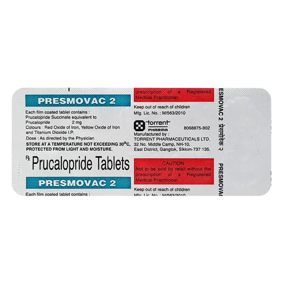 Presmovac 2mg Tab 10`S