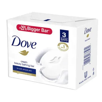 Dove Cream Beauty Bathing Bar, 375 Gm (3x125 Gm)