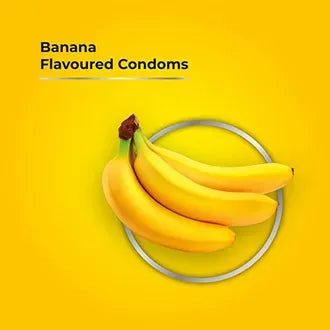 Skore Banana Flavour Condoms, 10 Count