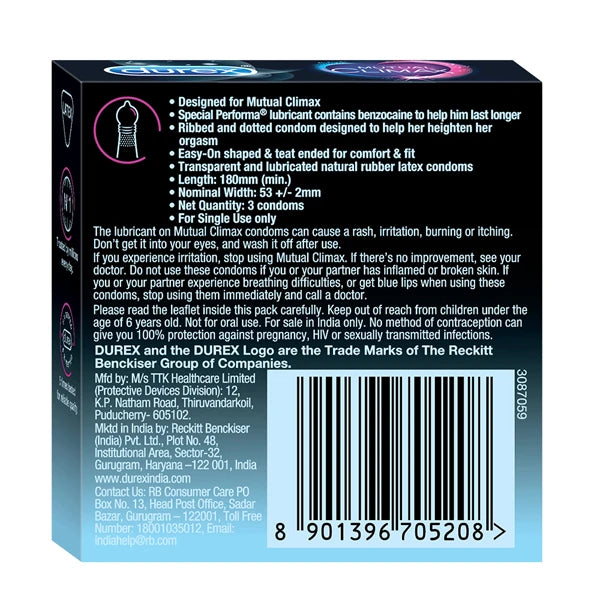 Durex Condoms - Mutual Climax 3'S