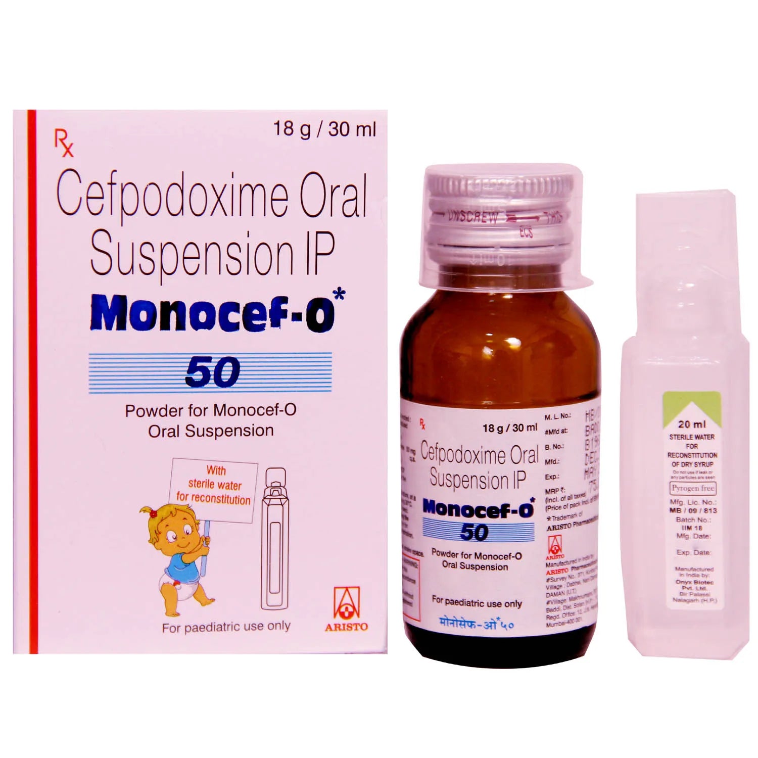 Monocef-O 50mg Dry Syp