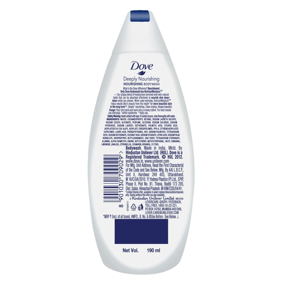 Dove Deeply Nourishing Body Wash 190 Ml