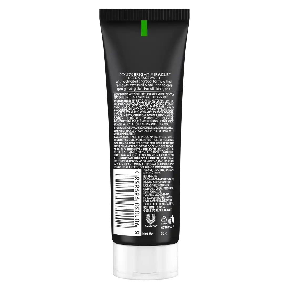 Pond'S Pure Detox Face Wash 50gm With Activated Charcoal