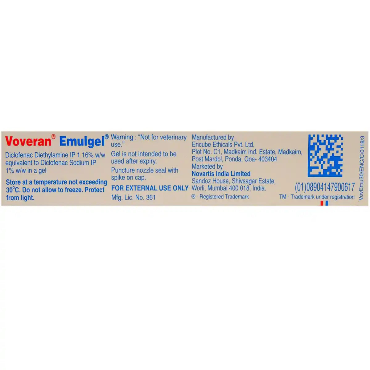 Voveran Emulgel 50gm