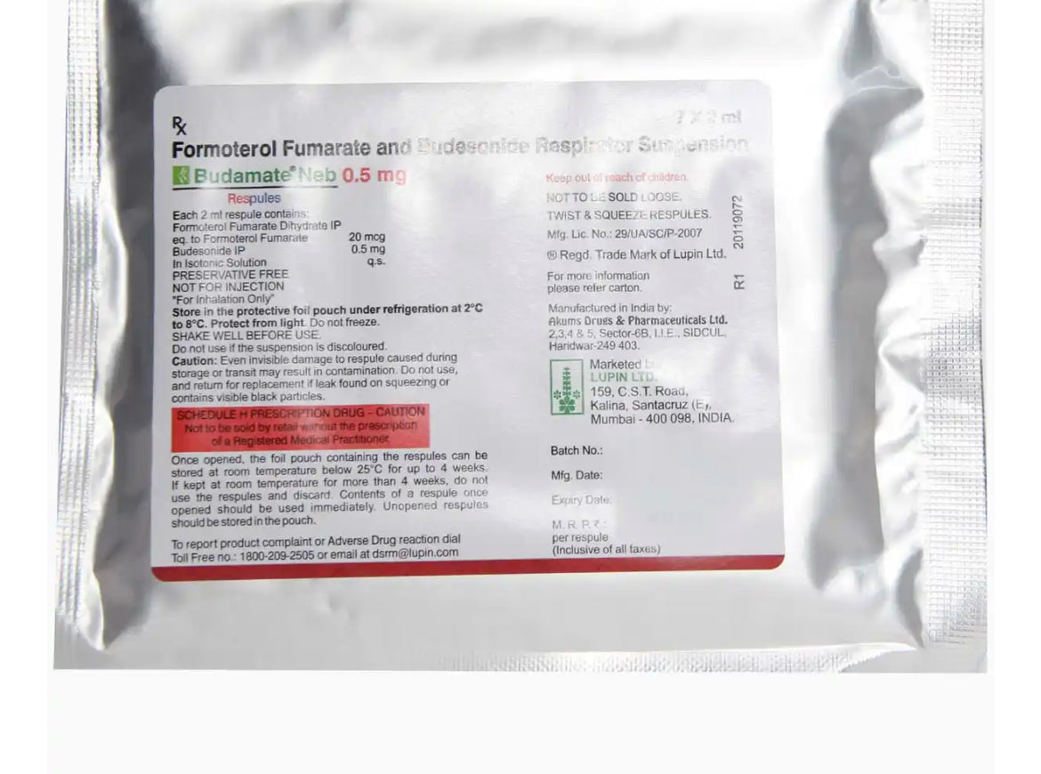 Budamate Neb 0.5mg Resp.