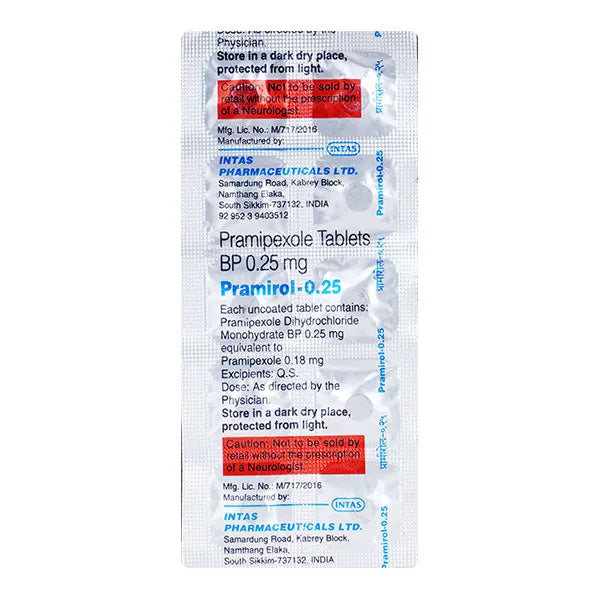 Pramirol 0.25 Mg