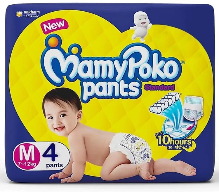 Mamypoko Pants All Night Absorb, Size M, 4 Pants