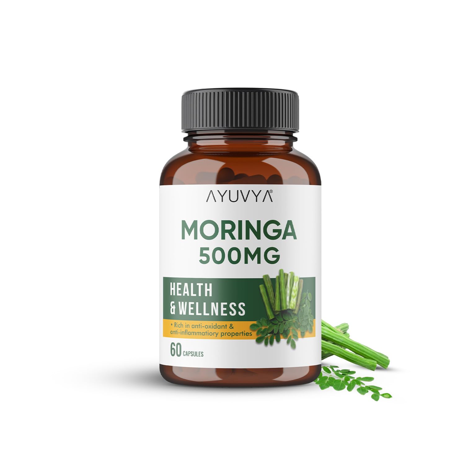 Moringa Capsule 500mg Health Wellnes 60 Capsules