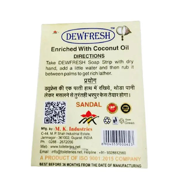 Dewfresh Soap Strips Sandal