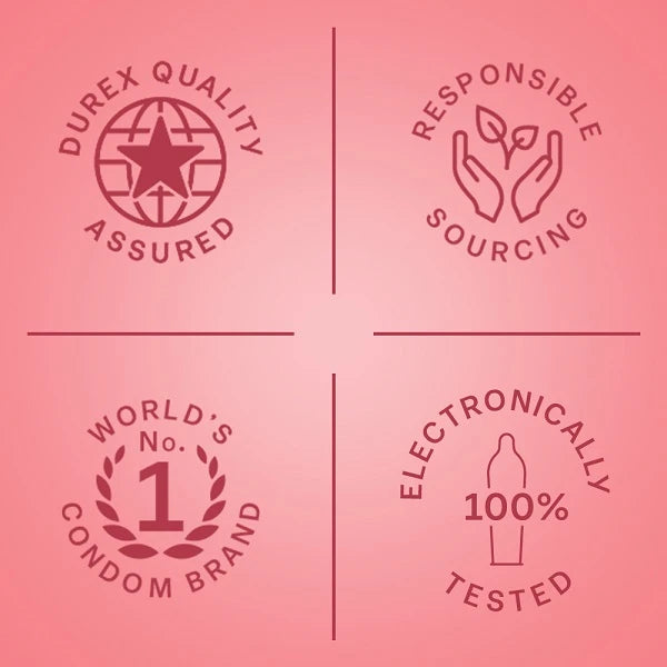 Durex Extra Thin Condoms - Wild Strawberry 10'S