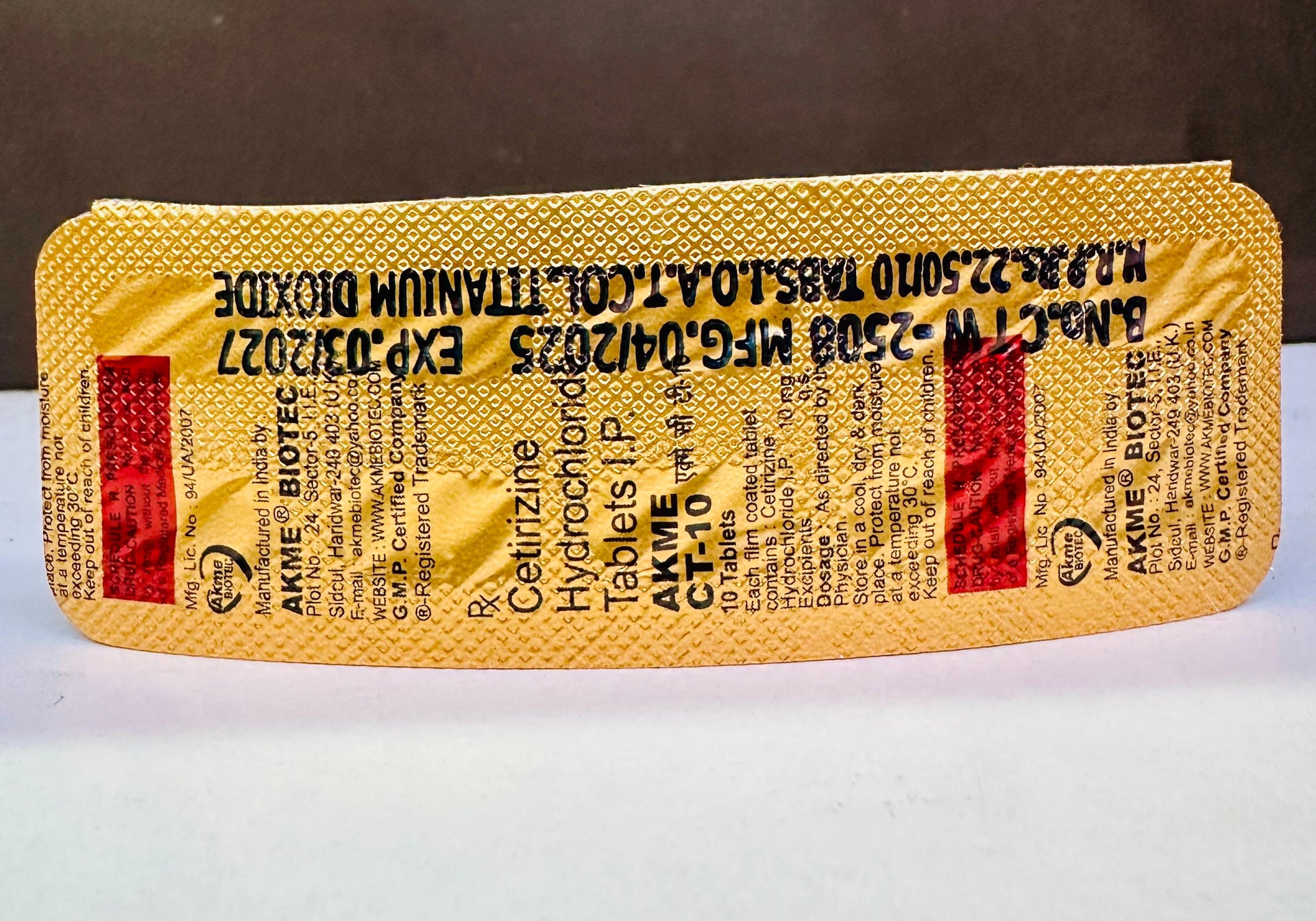 Akme Ct 10 Tablets