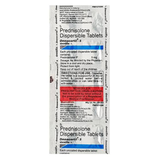 Omnacortil 5mg
