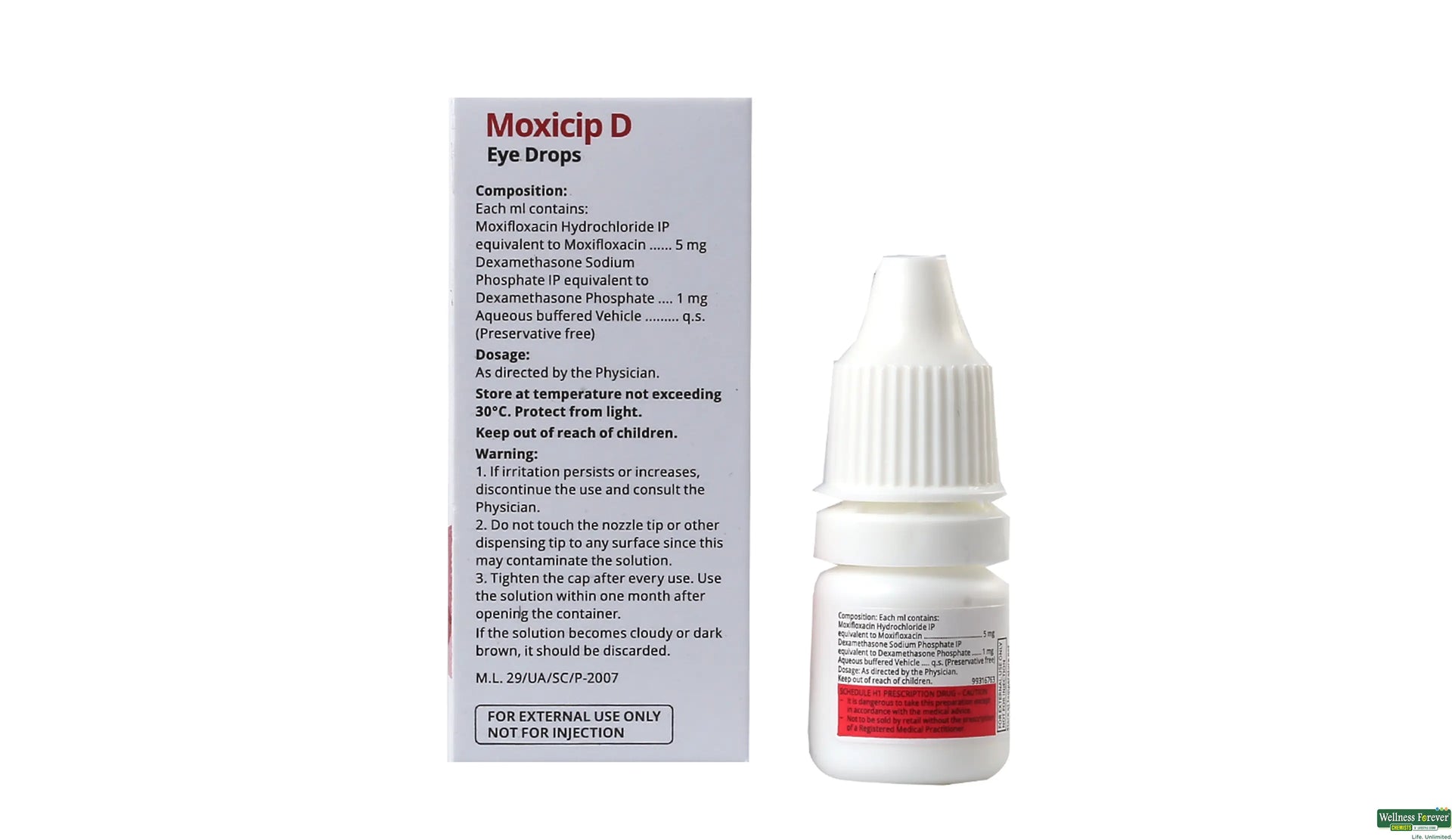 Moxicip (D) Eye Drop 5 Ml