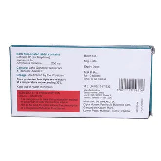 Cefix-200 Tablet