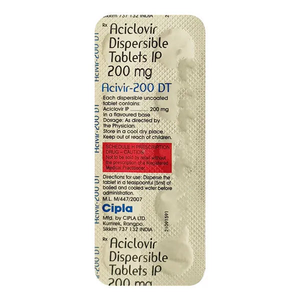 Acivir 200mg Tab