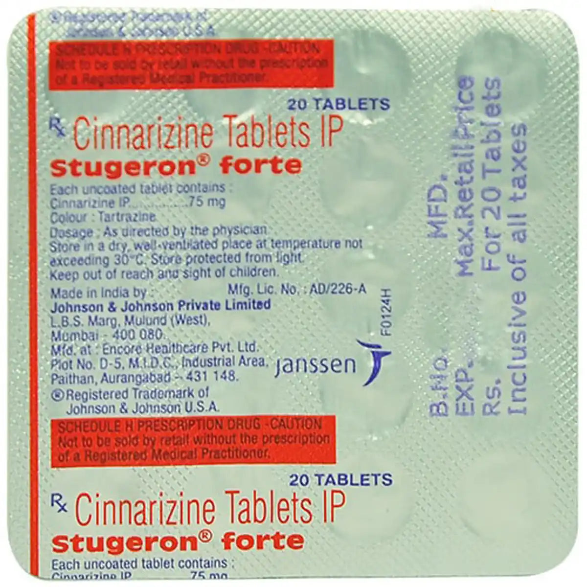 Stugeron Forte Tablet