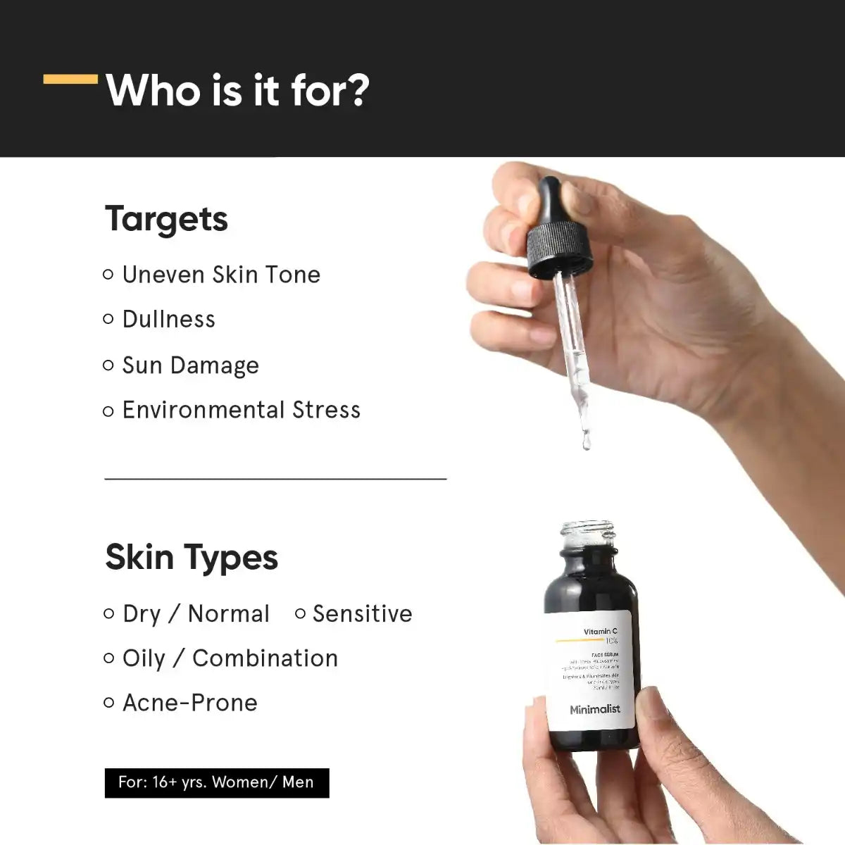 Minimalist 10% Vitamin C Face Serum 30 Ml Glows And Brightens Skin