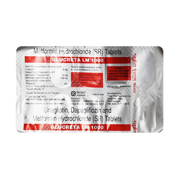Glucreta Lm 1000 Tab 10
