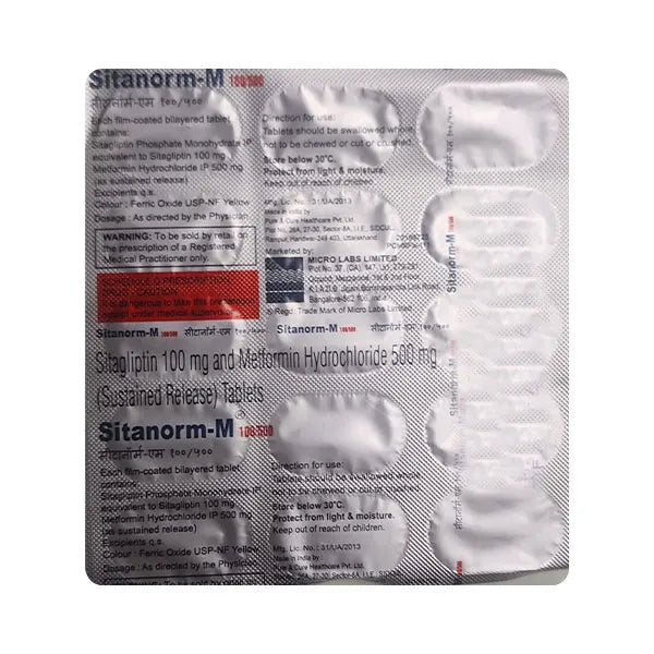 Sitanorm M 100/500 Tablet 15