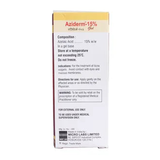 Aziderm 15% Gel 15gm