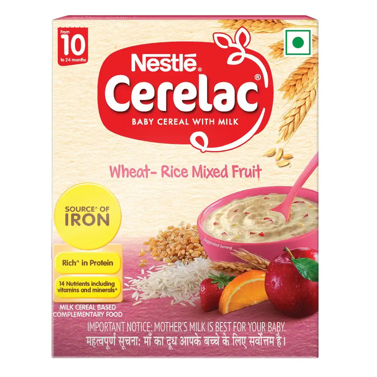 Cerelac With Milk Wheat Rice Mixed Fruit 350g No10