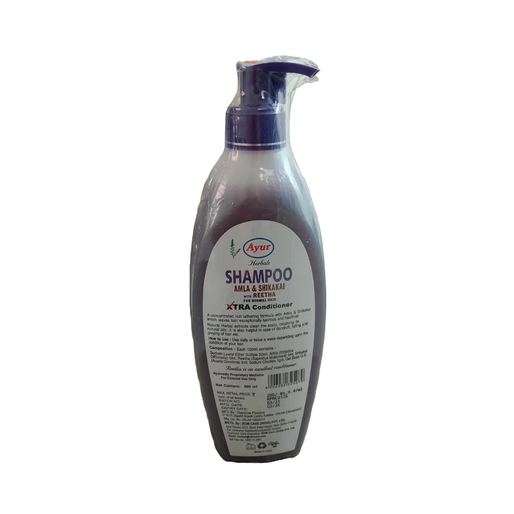Ayur Herbal Amla & Shikakai Shampoo 500ml