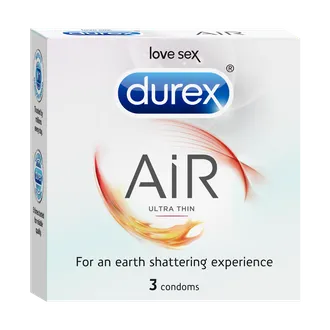 Durex Air Ultra Thin Condoms, 3 Count