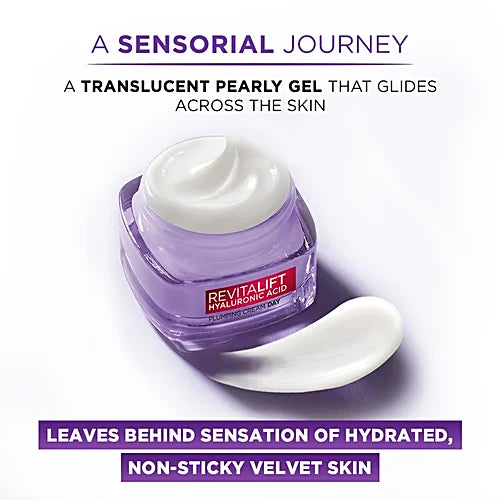 L'Oreal Paris Revitalift Hyaluronic Acid - Plumping Day Cream, For Hydrated, Smooth & Radiant Skin, 15 Ml Jar