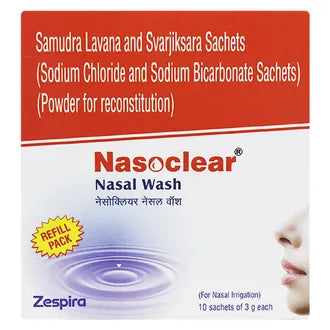Nasoclear Nasal Wash Sachet, 30 Gm (3 Gm X 10 Sachet)