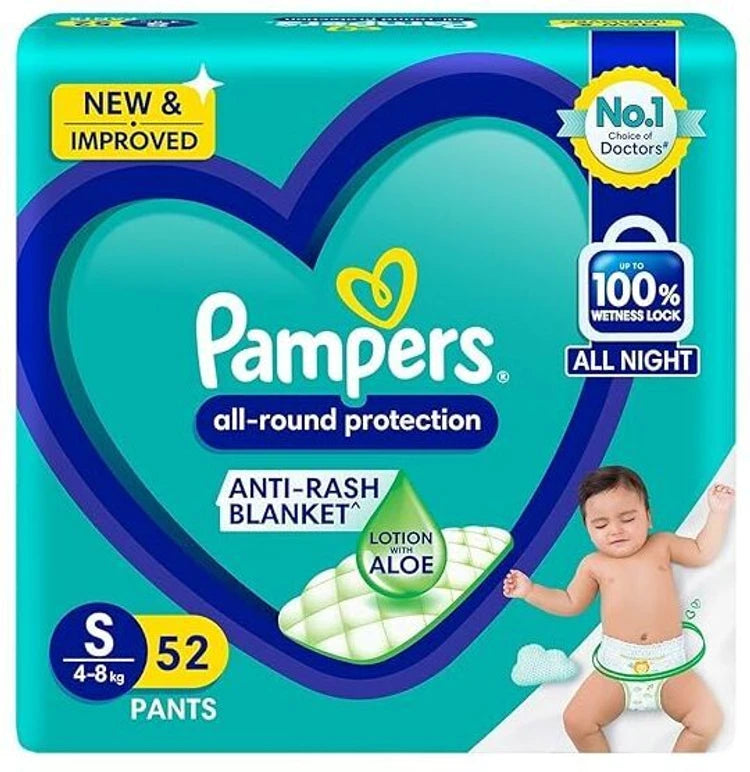 Pampers All Round Protection, Size S, 52 Pants