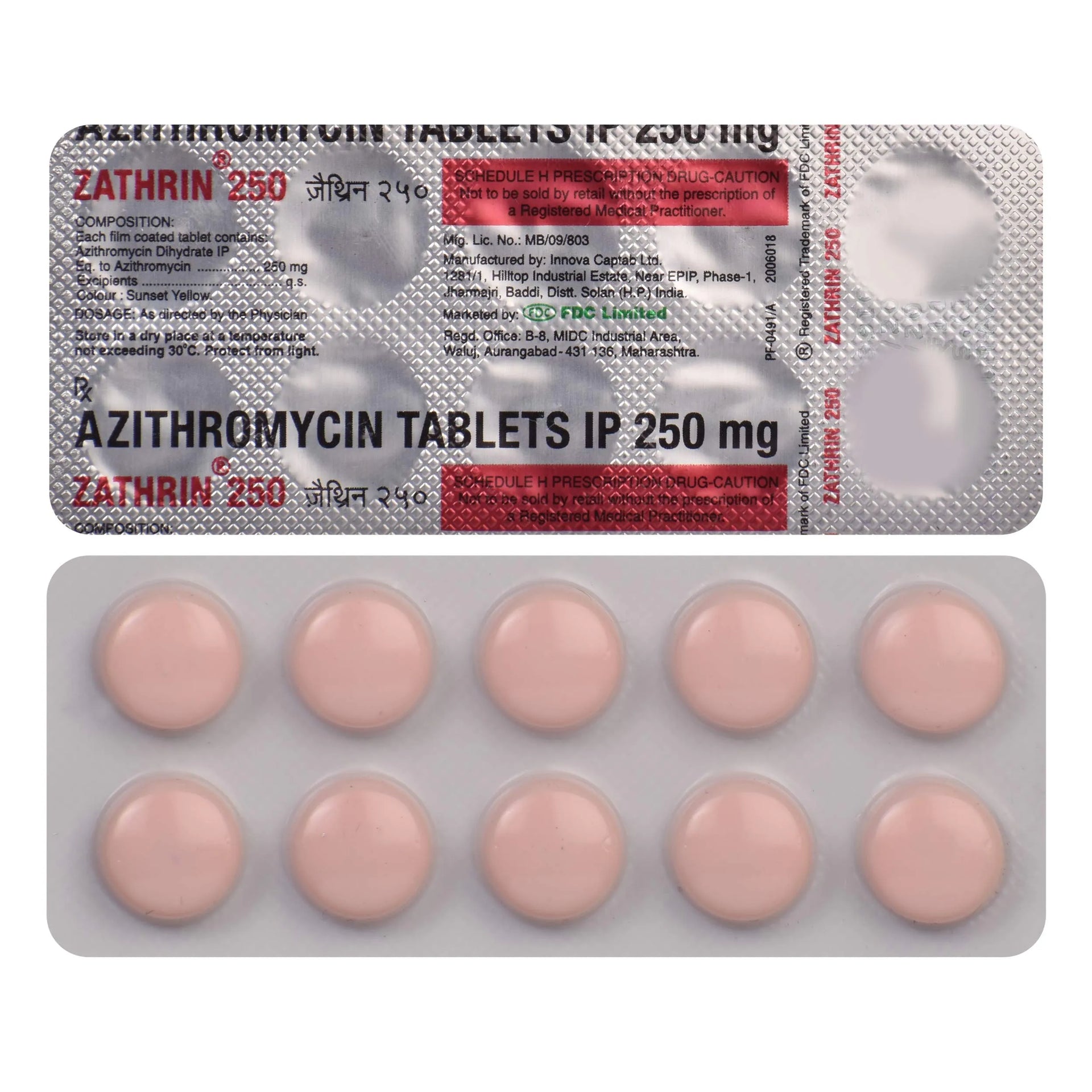 Zathrin 250mg Tab