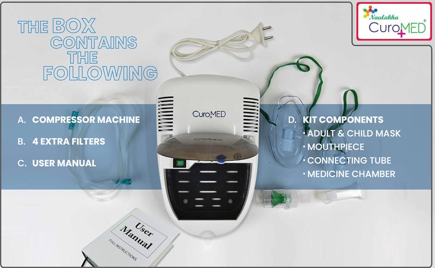 Naulakha Curomed Prime Plus + Nebulizer (Ni/211)