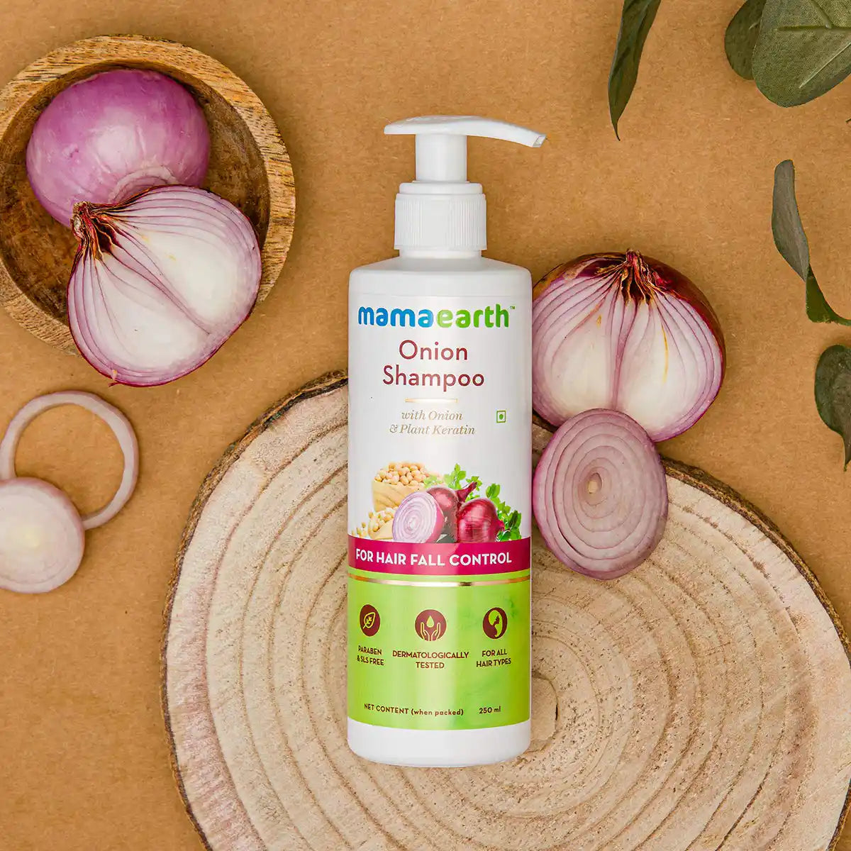 Mamaearth Onion Shampoo With Plant Keratin 250ml