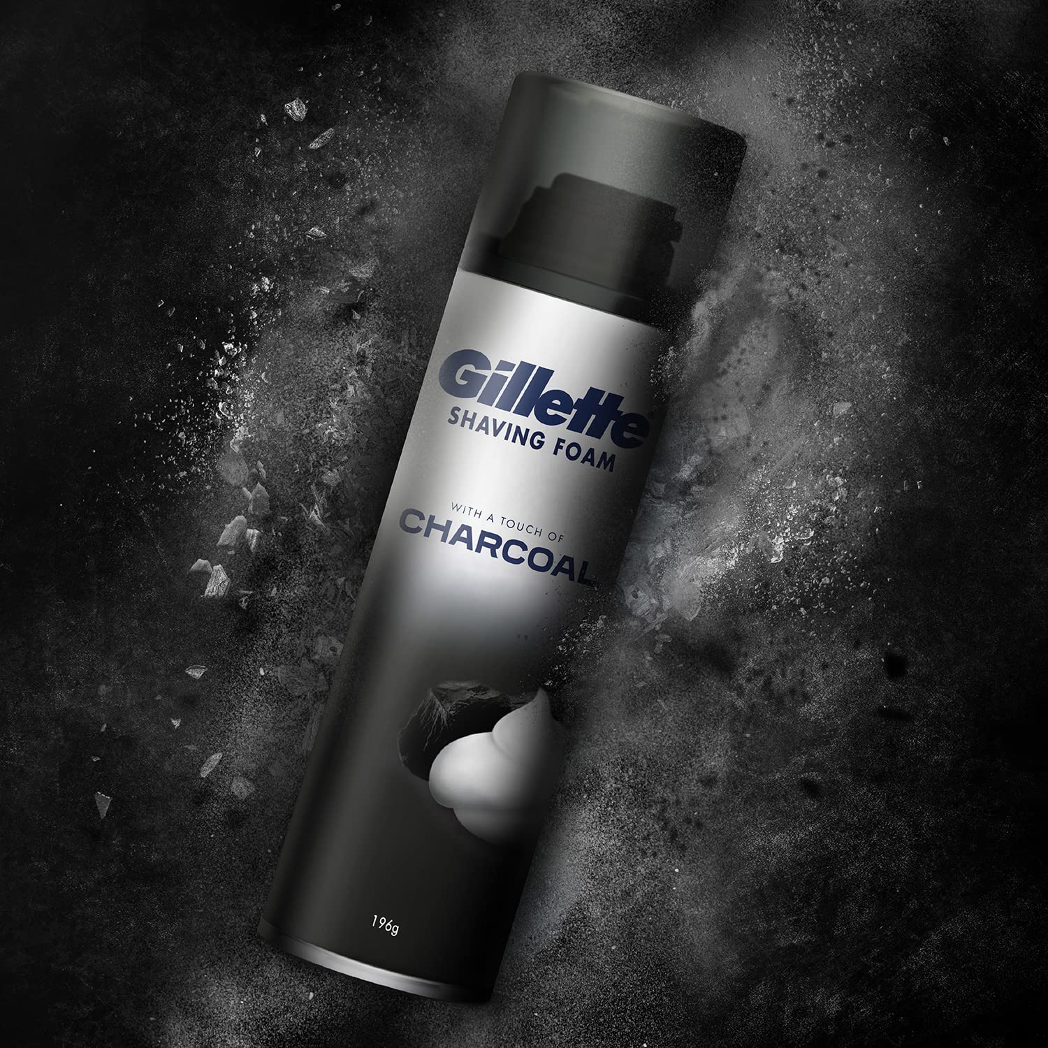 Gillette Shaving Foam Charcoal 196g