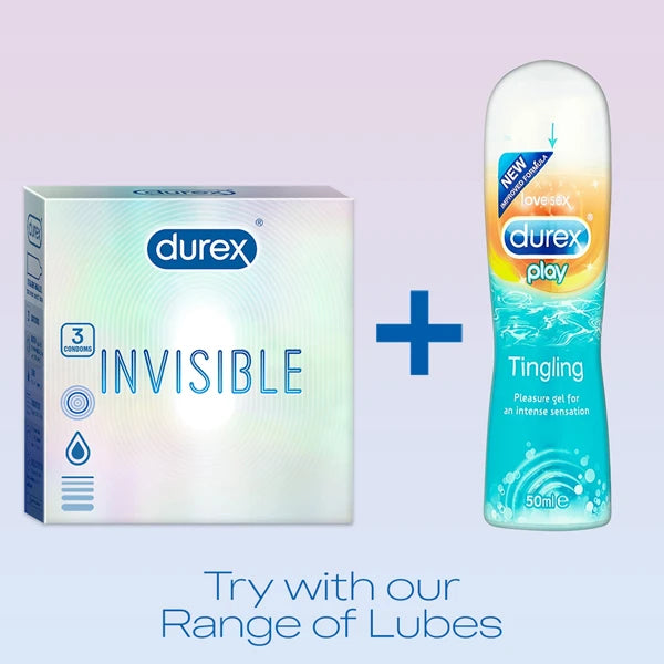 Durex Invisible Super Ultra Thin Condoms For Men 3'S