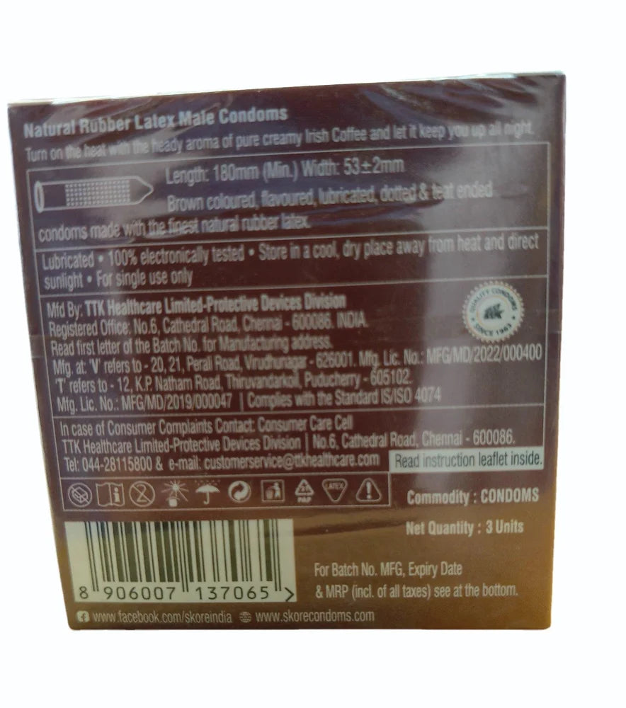 Skore Irish Coffee Dessert Edition Condom 3 Pcs