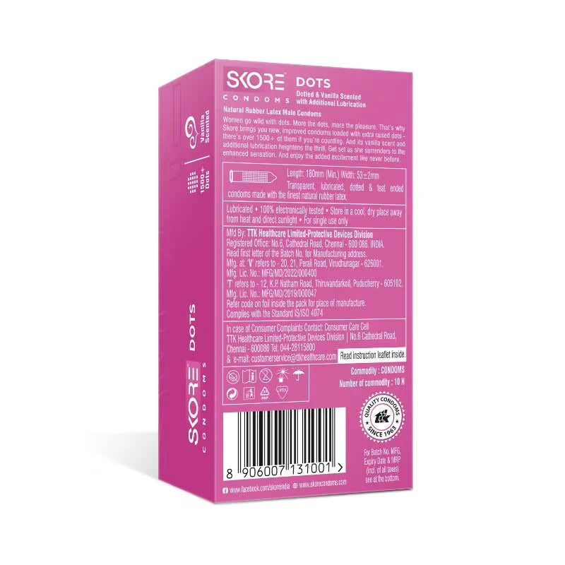 Skore Dots Condoms 10 Pcs